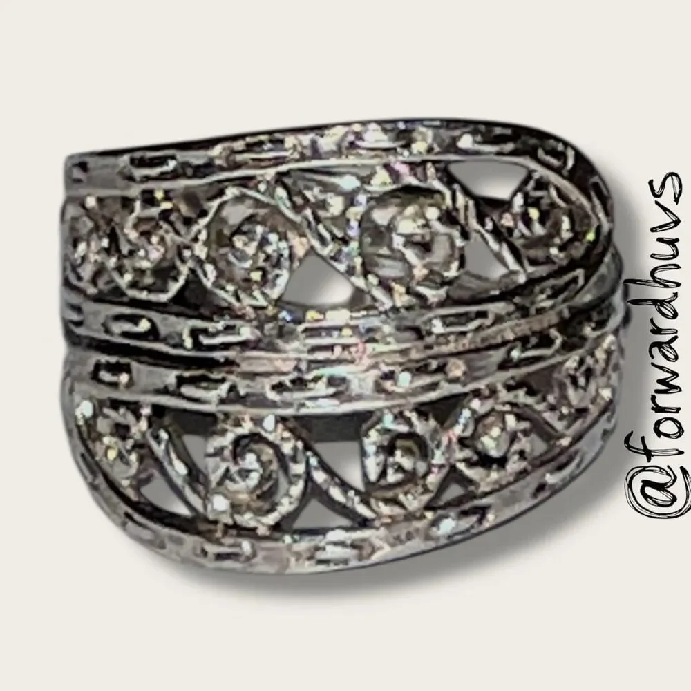 Sterling Silver Ring – Size 7.75 – Thailand Marked